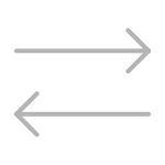 Icon representing incoming and outgoing calls