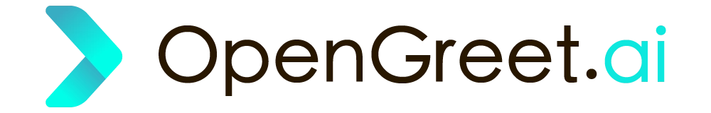 OpenGreet logo for white background