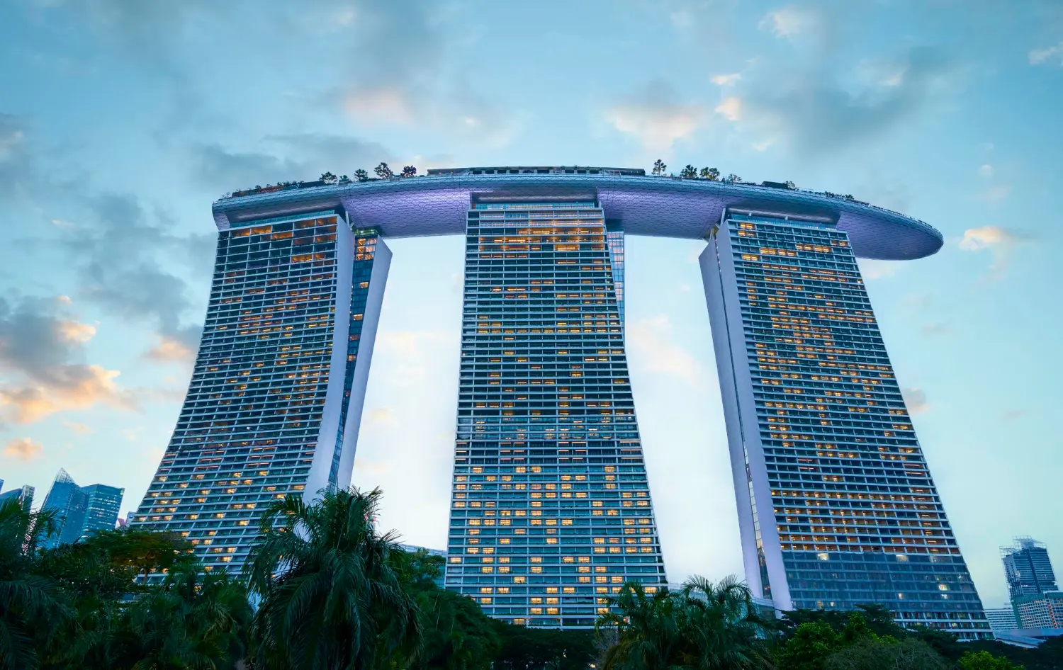 singapore-landscape Marina Bay Sands skyline in Singapore representing AI voice agents understanding local accents and speech patterns